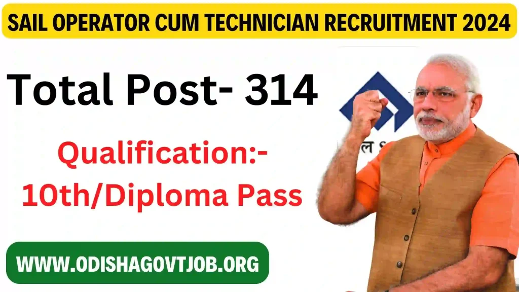 Sail Operator Cum Technician Recruitment Apply Link Available For