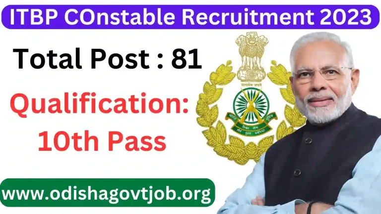 ITBP Constable Recruitment 2023- Apply online for 81 Head Constable Jobs, ITBP Free Jobs alert