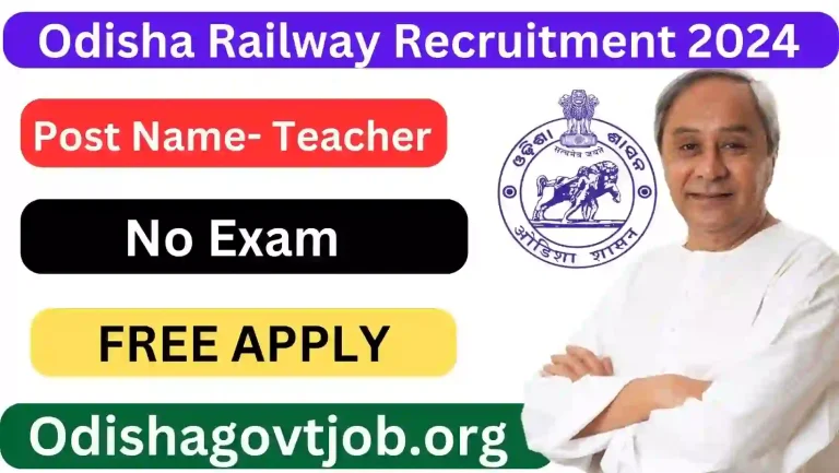 Odisha Railway Recruitment 2024- Apply link available now for Odisha Railway Jobs