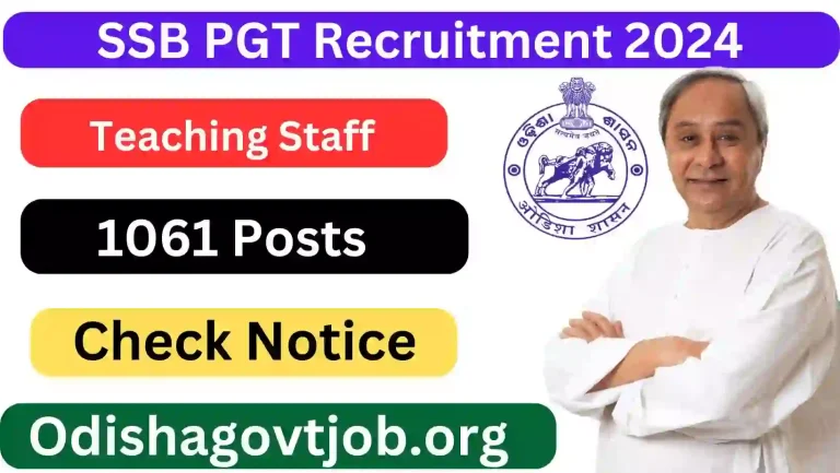 SSB PGT Recruitment 2024- Apply link available for 1061 PGT Vacancies, 1061 PGT Jobs