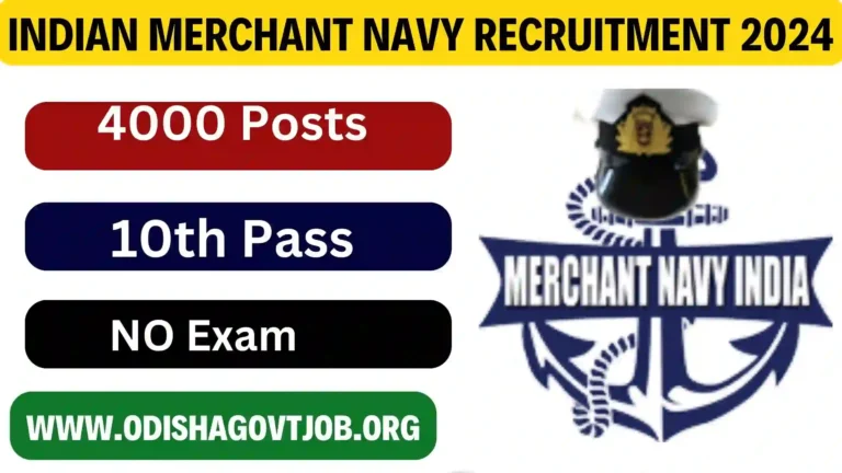 Indian Merchant Navy Recruitment 2024- Apply online for 4000 Posts, 10th Pass Jobs, Free Job alert