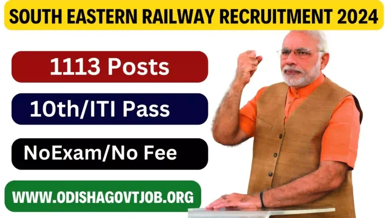 South Eastern Railway Recruitment 2024- Apply online for 1113 Apprentice vacancies, Free Job alert