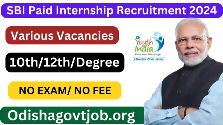 SBI Paid Internship Recruitment 2024- No Exam Direct Join, Apply link available now