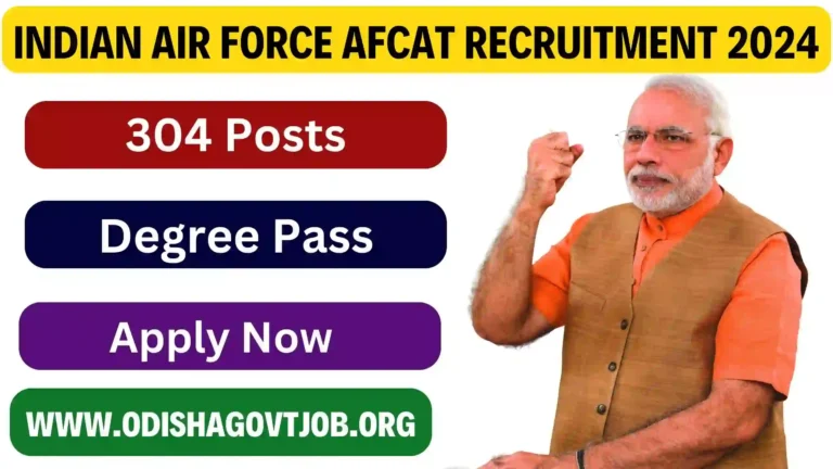 Indian Air Force AFCAT Recruitment 2024- Apply online for 304 Posts, Indian Airforce Job