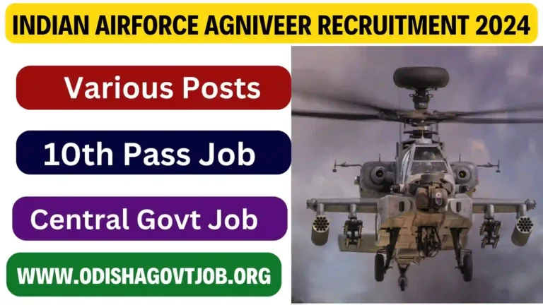 Indian Airforce Agniveer Recruitment 2024- Apply online for Aginiveer Airforce Job, Free Job alert