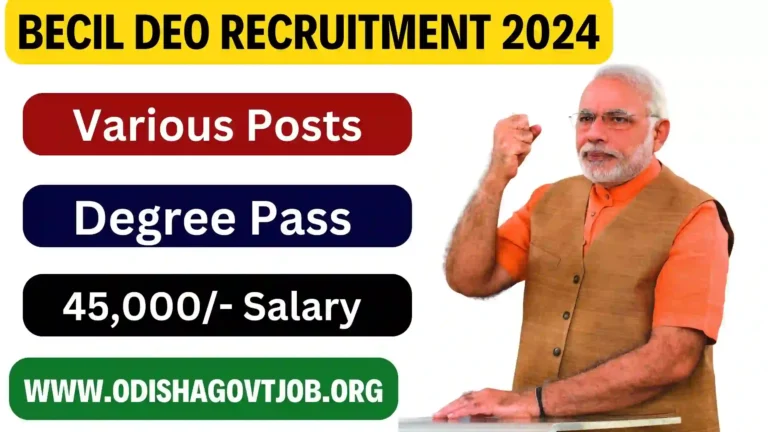 BECIL DEO Recruitment 2024- Apply online for various BECIL Jobs, BECIL Career