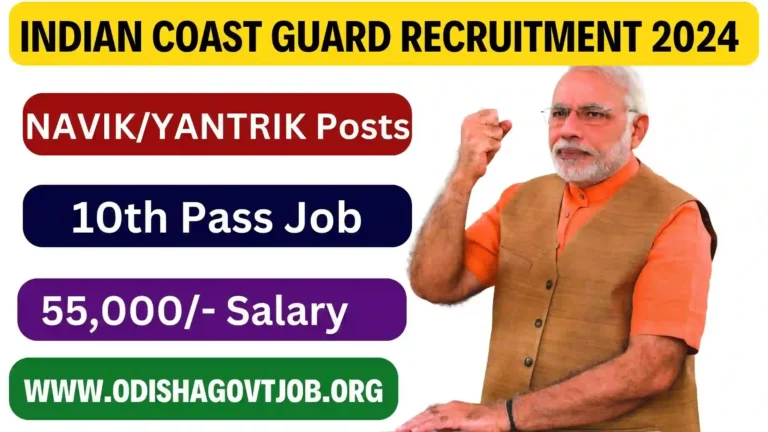 Indian Coast Guard Recruitment 2024- Apply link available for 320 Navik & Other Jobs, Free Job alert