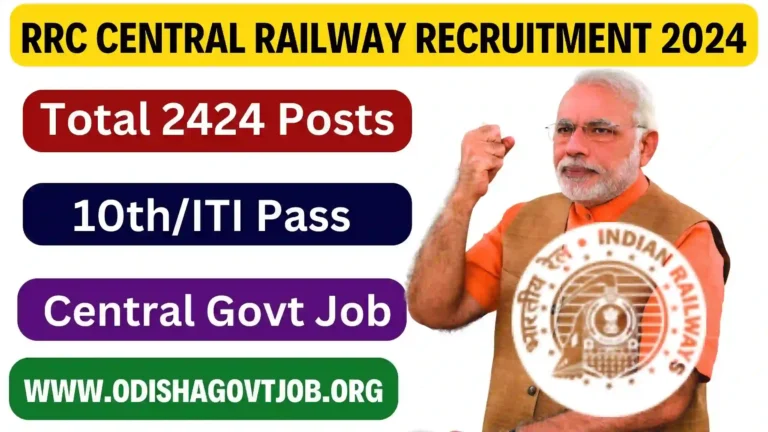 RRC Central Railway Recruitment 2024- Apply link available now for 2424 Apprentice Jobs, Railway Free Job alert