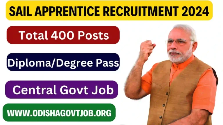 SAIL Apprentice Recruitment 2024-Apply online for 400 Apprentice vacancies, Steel plant Job in Odisha