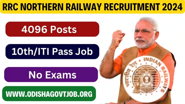 RRC Northern Railway Recruitment 2024- Apply online for 4096 Apprentice vacancies,Railway Free Job alert