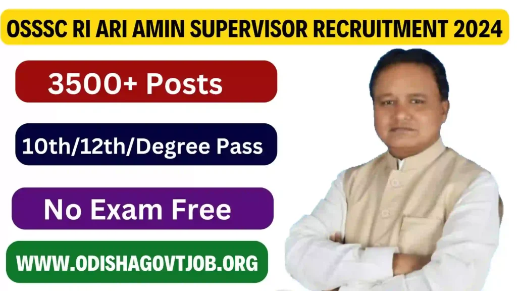 OSSSC RI ARI AMIN Recruitment 2024