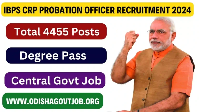 IBPS CRP Probation Officer Recruitment 2024- Apply online for 4455 posts, Free job alert