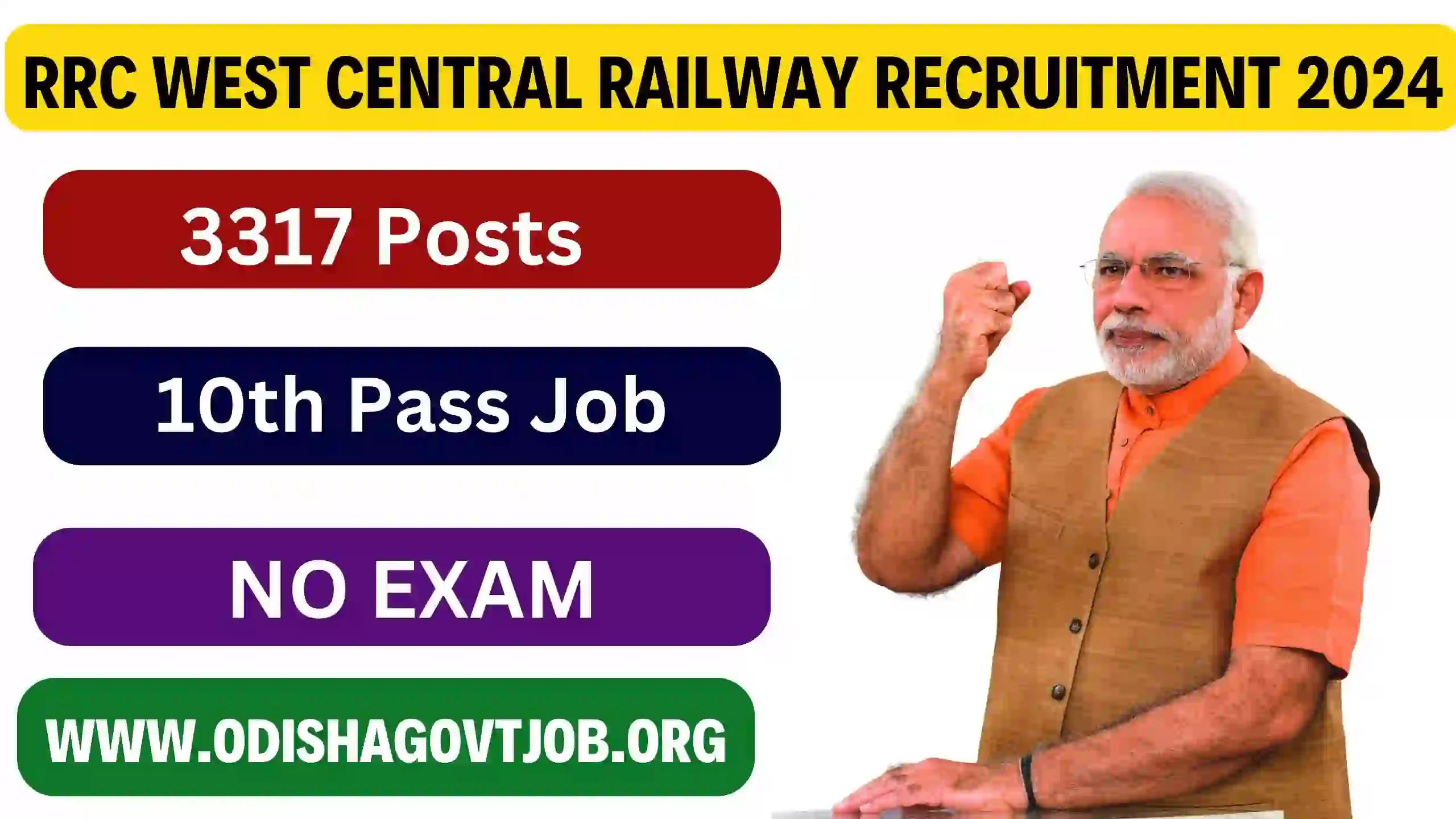 RRC West Central Railway Recruitment 2024